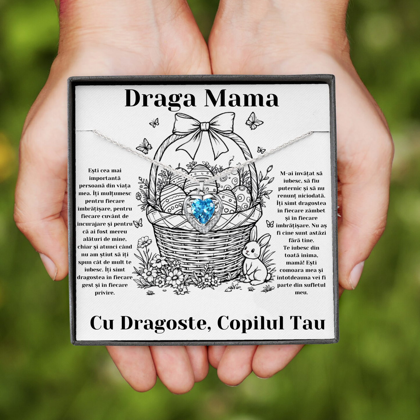 Idei Cadou de Paste Mama - Lantisor argint