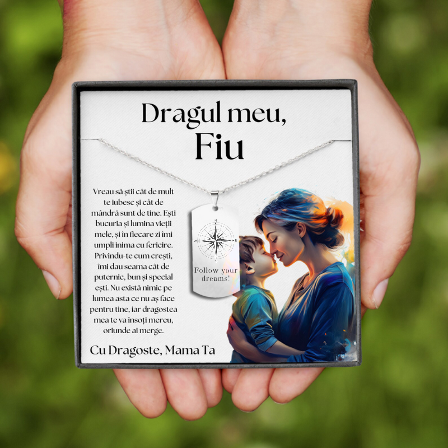 Cadou pentru Fiu Colier Argint 925 Dog Tag