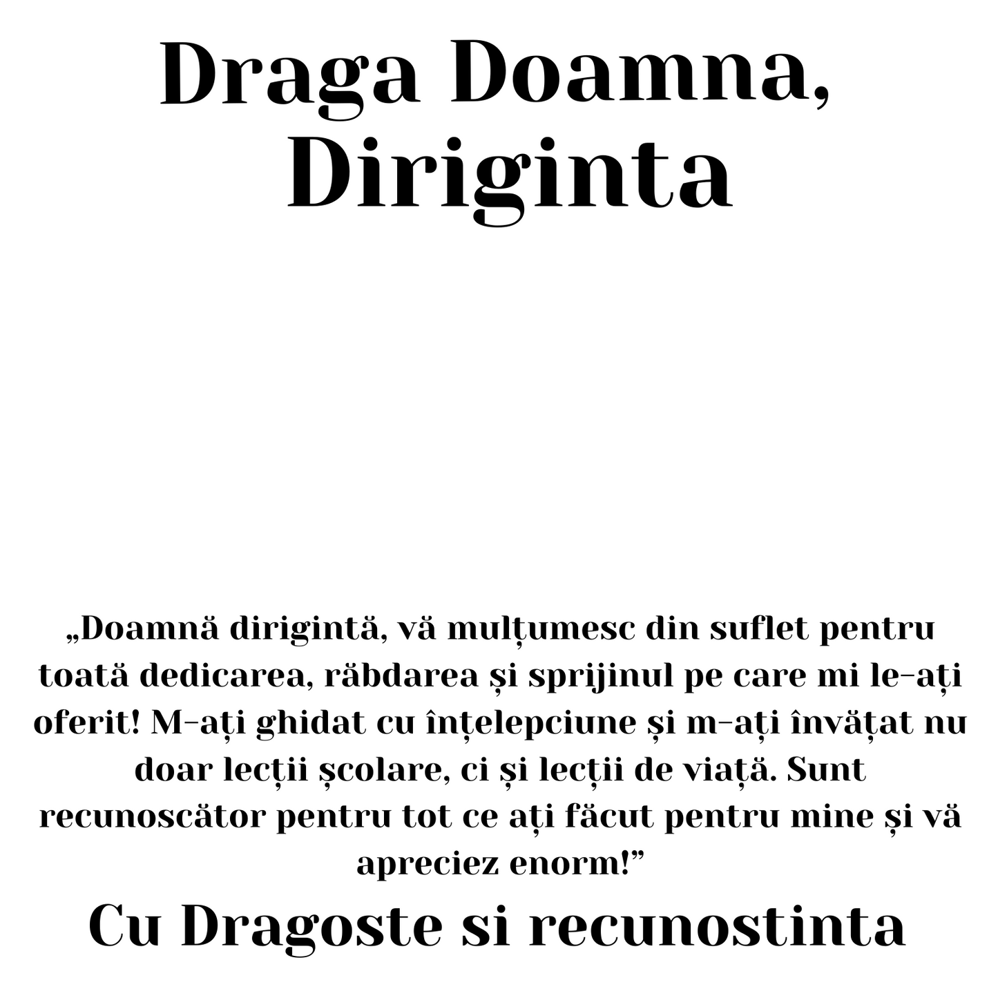 Cadou Diriginta - Colier din argint si mesaj de apreciere