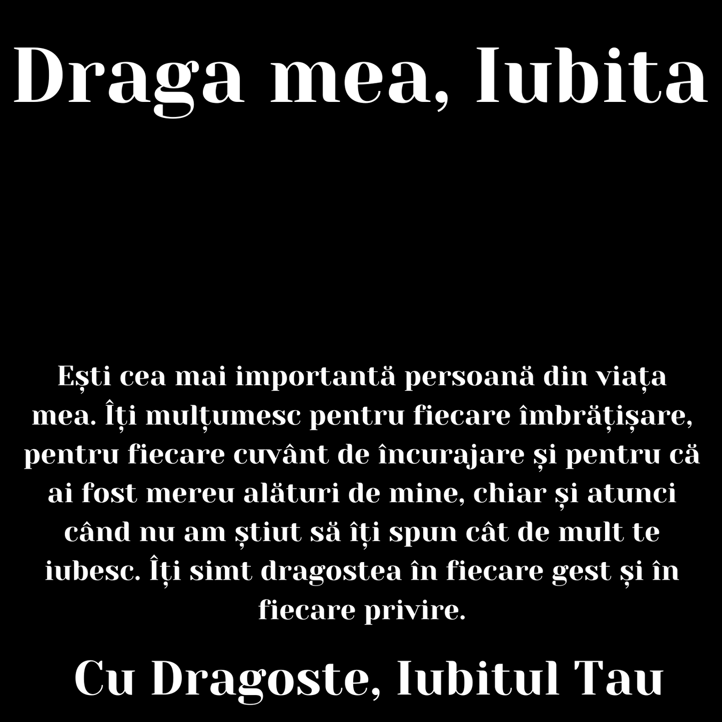 Cadou Iubita – Colier Argint 925 cu Zirconiu și Mesaj de Dragoste