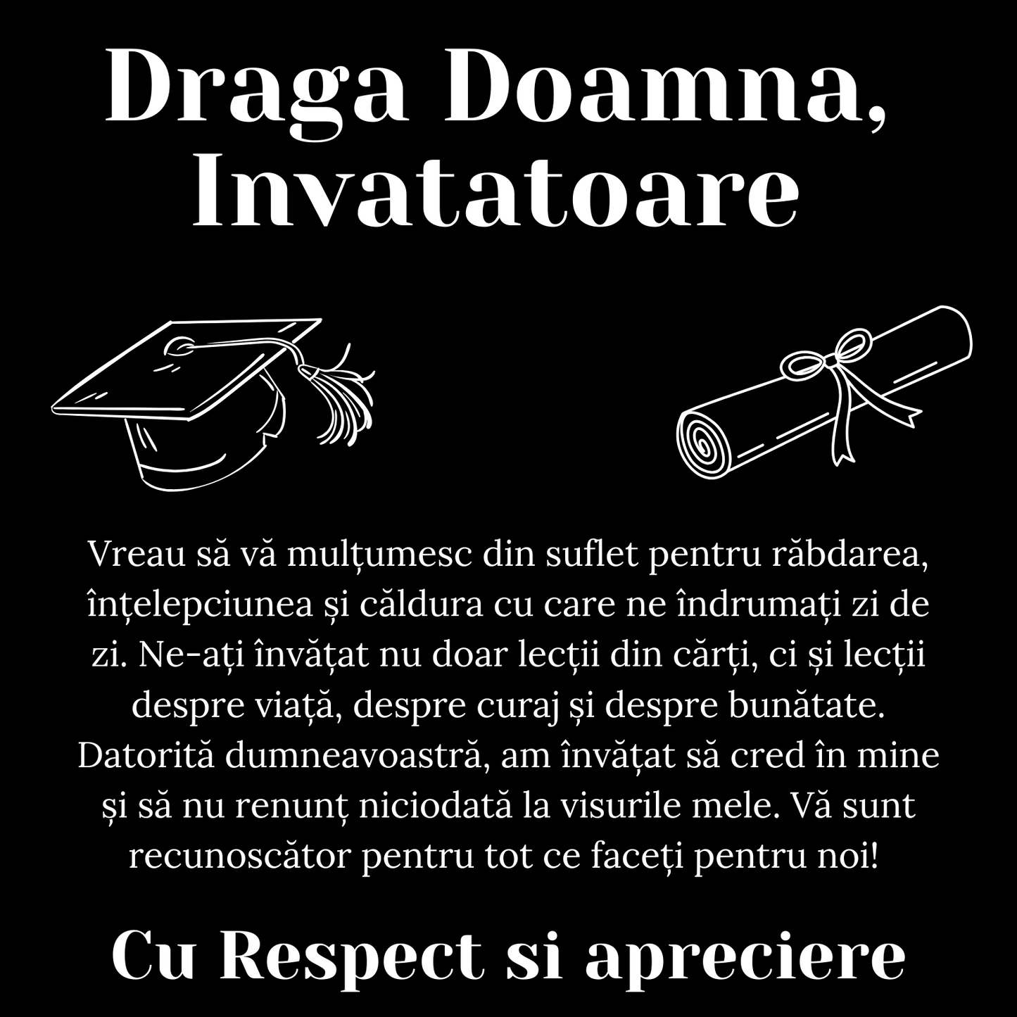 Cadou Invatatoare - Colier din argint si mesaj de apreciere