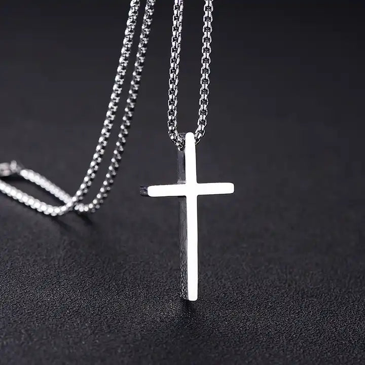 Cadou Fiu - Lantisor cu Cruce si mesaj de Dragoste
