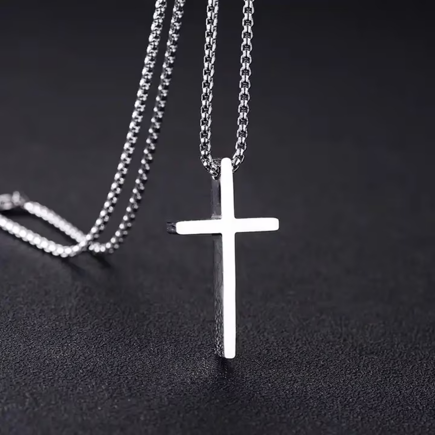Cadou Iubit - Lantisor cu Cruce si mesaj de Dragoste
