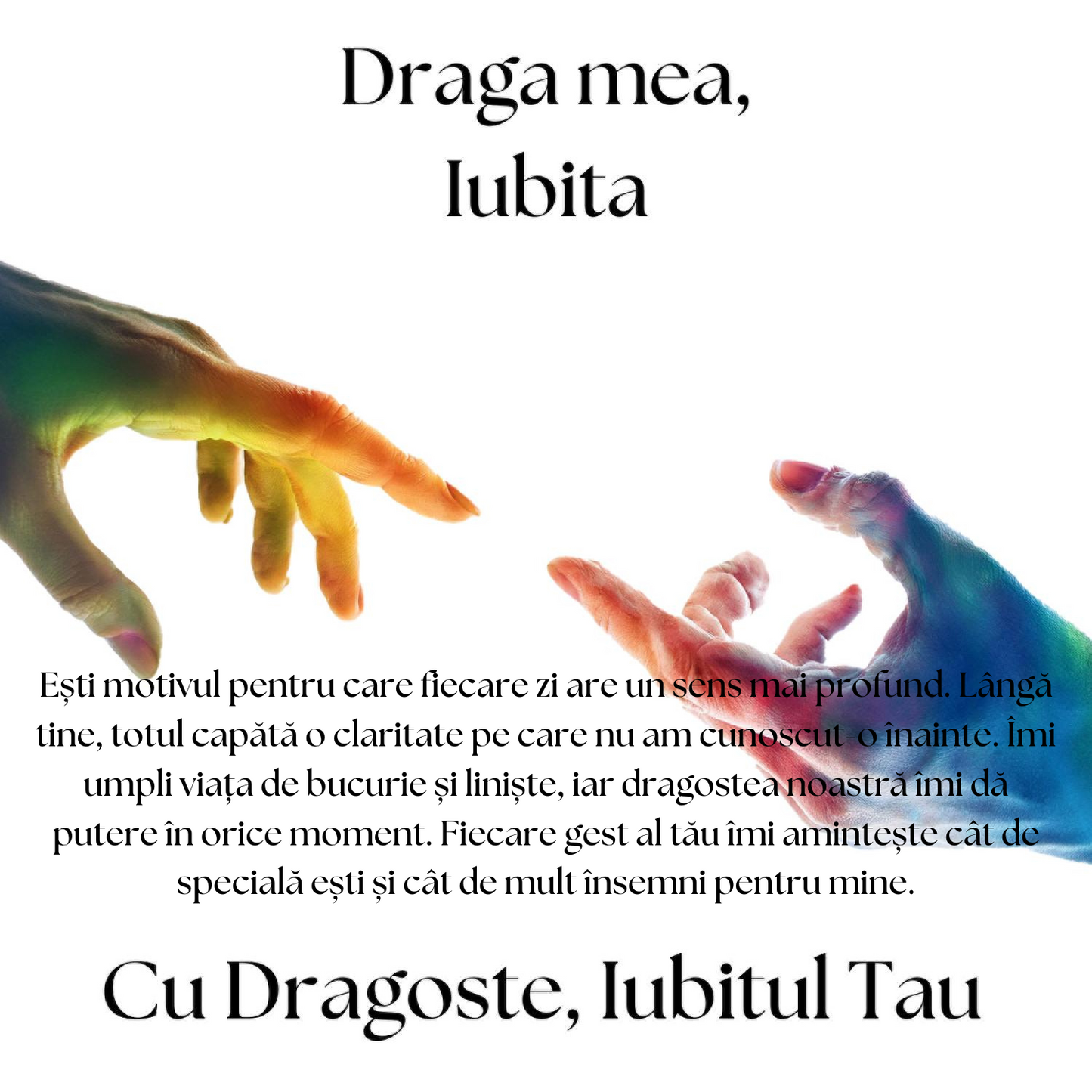 Cadou Iubita – Colier Argint 925 cu Zirconiu și Mesaj de Dragoste