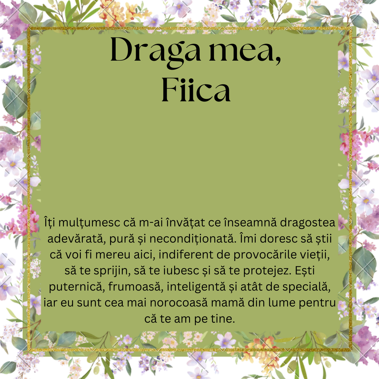 Set Cadou special Colier din otel inoxidabil si pandantiv piatra Quart simbolul iubirii, cutiuta personalizata cu felicitare de iubire de la Mama pentru Fiica