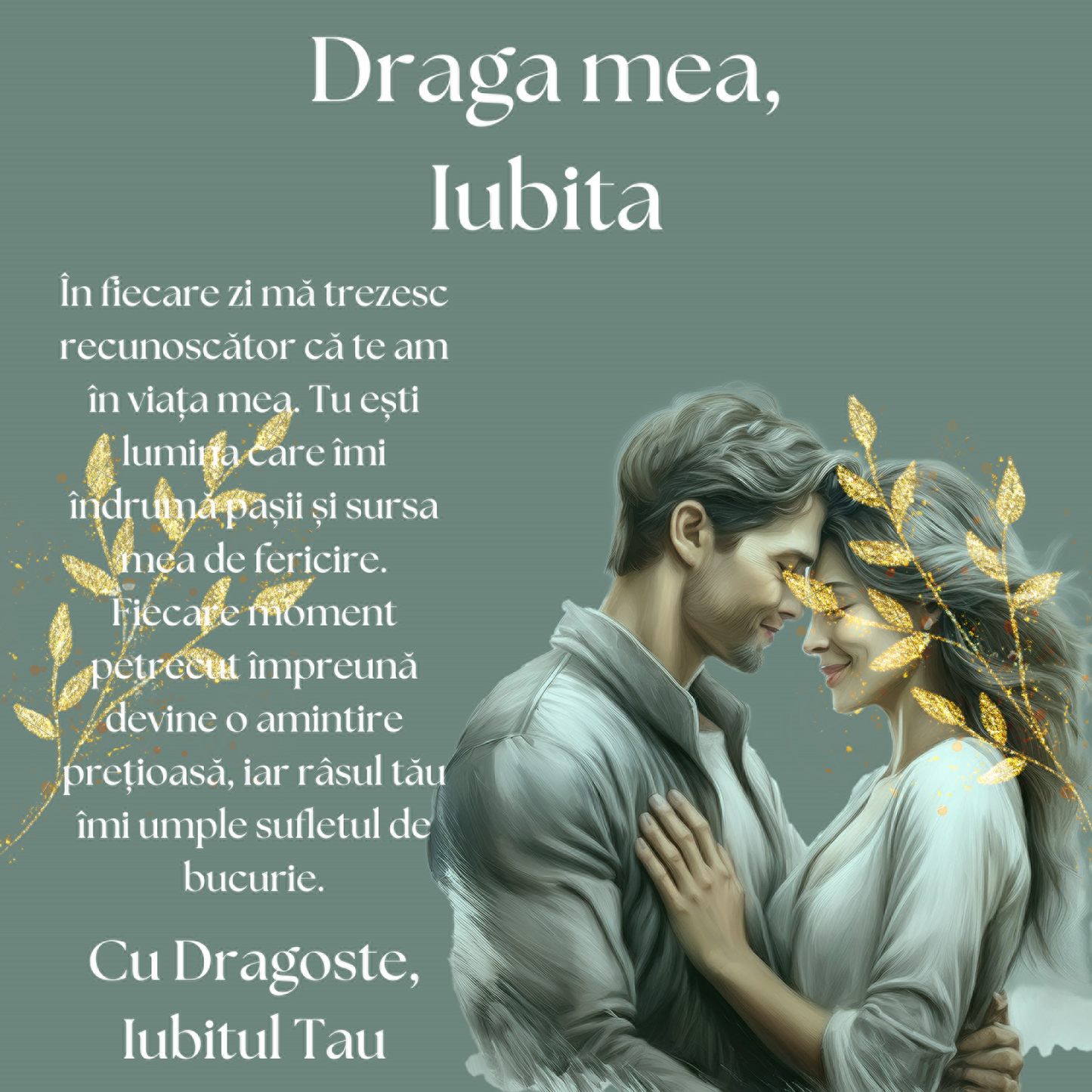 Cadou Iubita – Colier Argint 925 cu Zirconiu și Mesaj de Dragoste