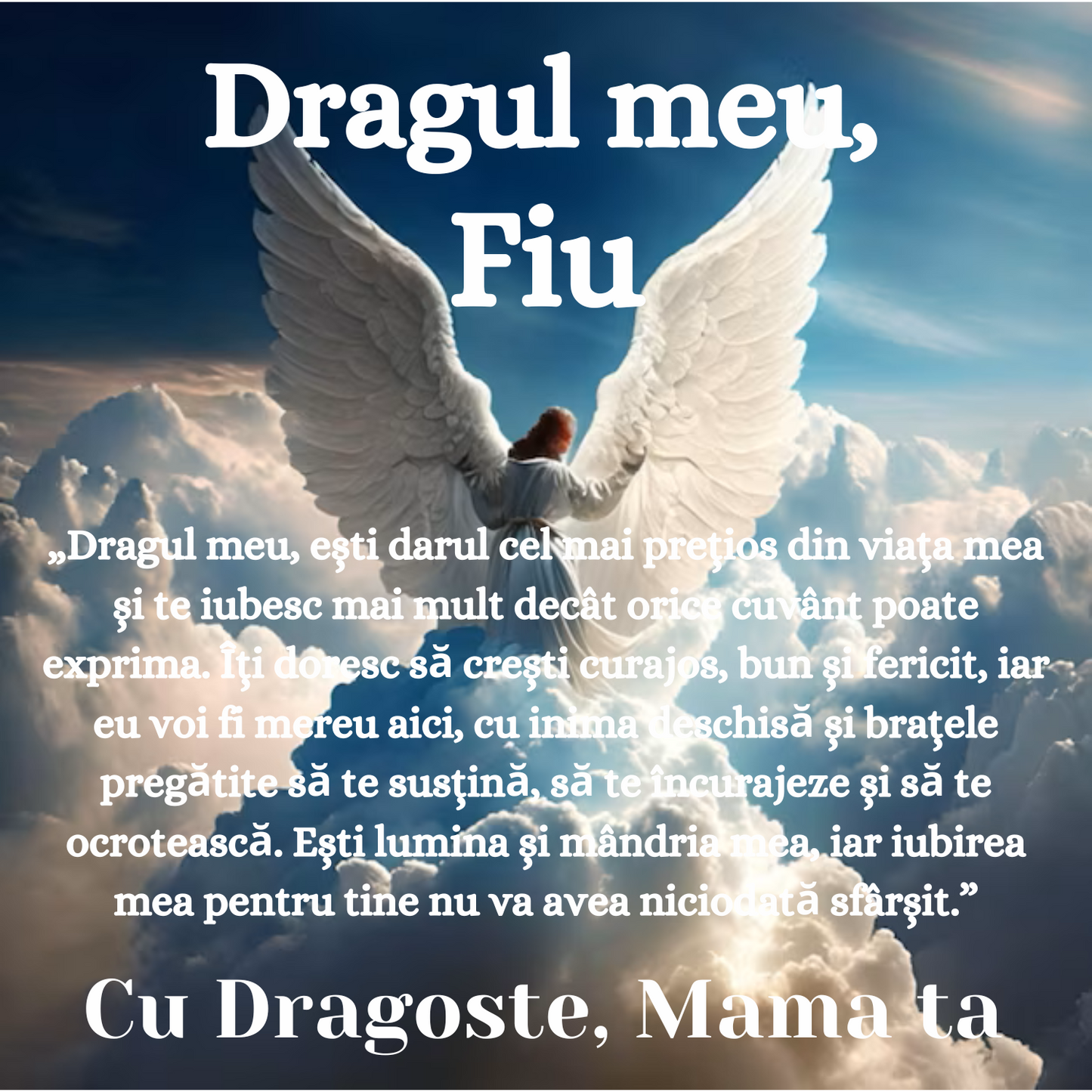 Cadou Fiu - bratara din piele cu mesaj de Dragoste