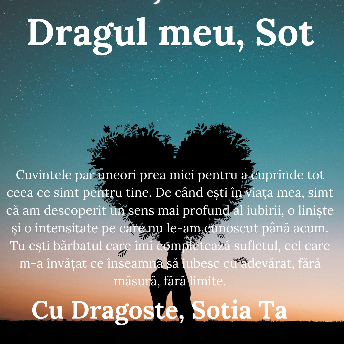 Cadou Sot - bratara din piele cu mesaj de Dragoste