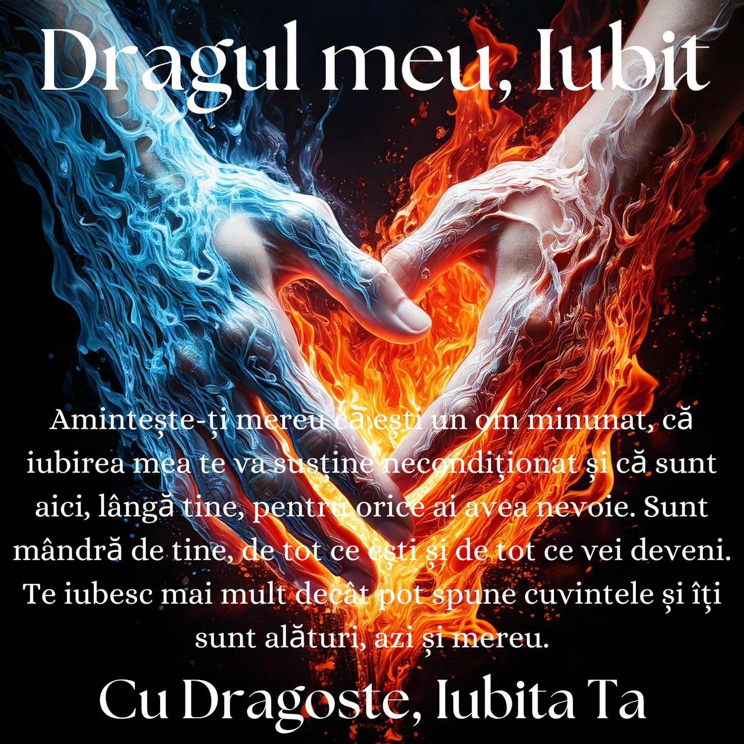 Cadou Iubit - Bratara din otel inoxidabil cu mesaj de Dragoste