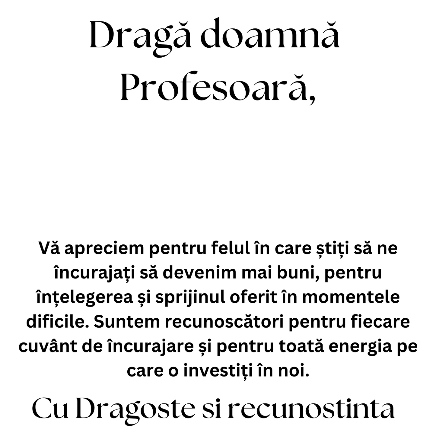 Idei Cadouri Profesoara - Colier din argint si mesaj de apreciere