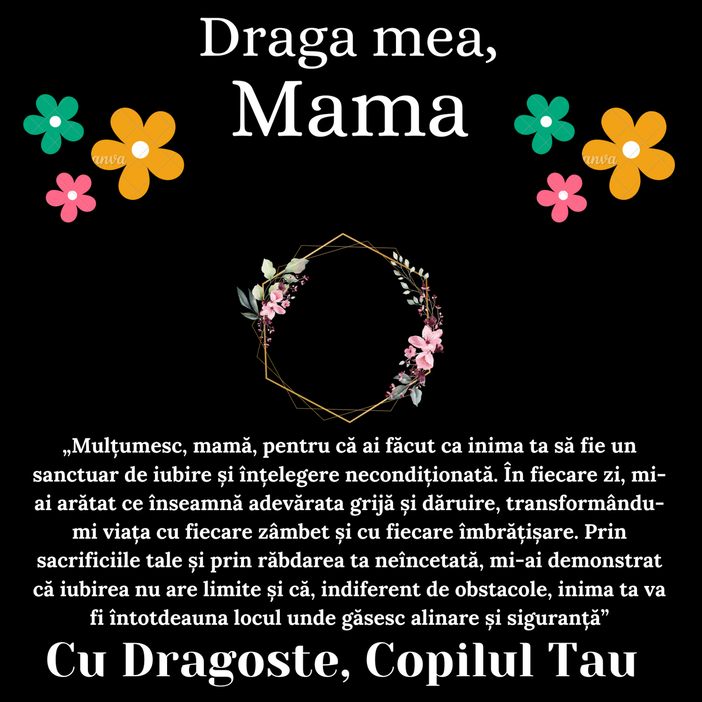 Cadou Mama – Colier Argint 925 cu Zirconiu și Mesaj de Dragoste