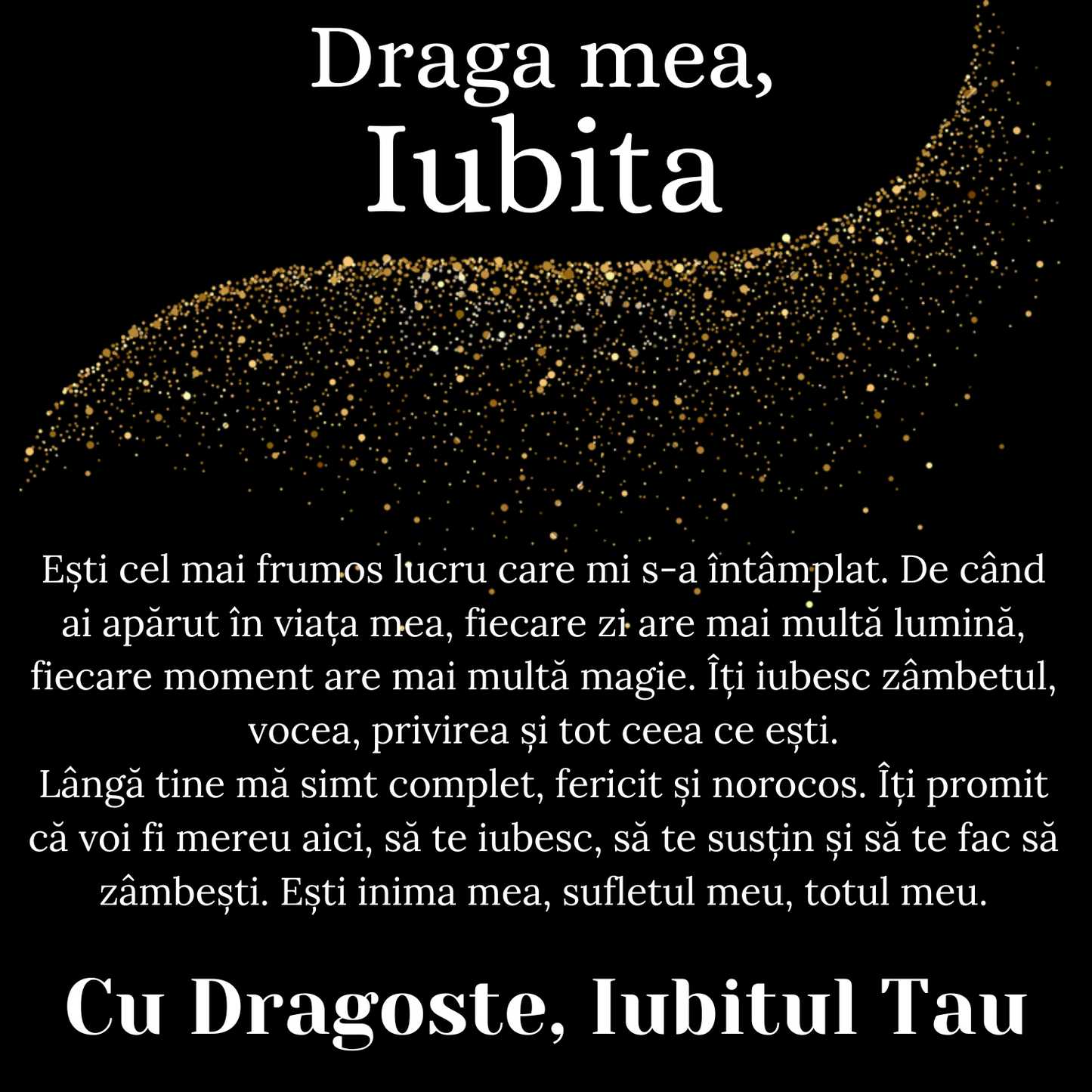 Cadou Iubita – Colier Argint 925 cu Zirconiu și Mesaj de Dragoste