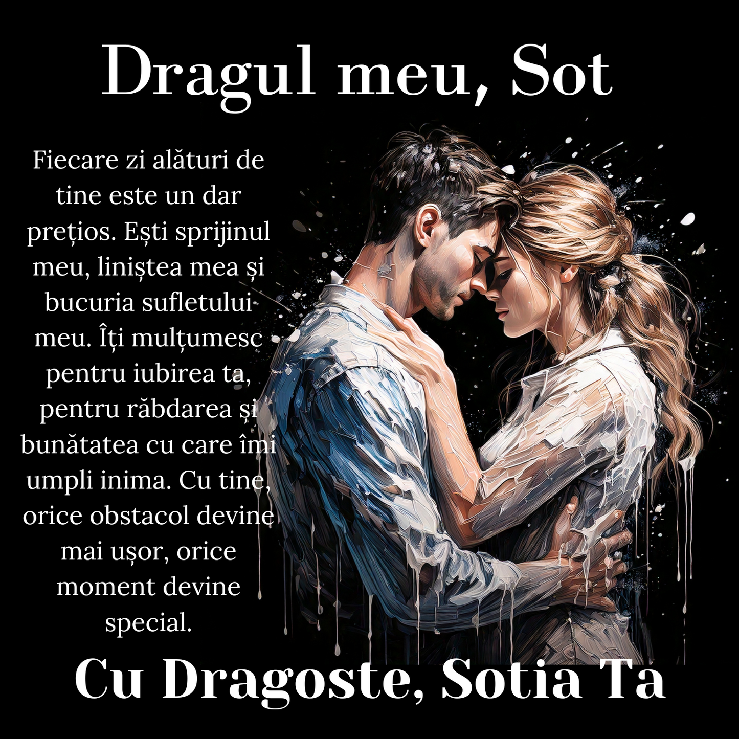 Cadou Sot - Lantisor cu Cruce si mesaj de Dragoste