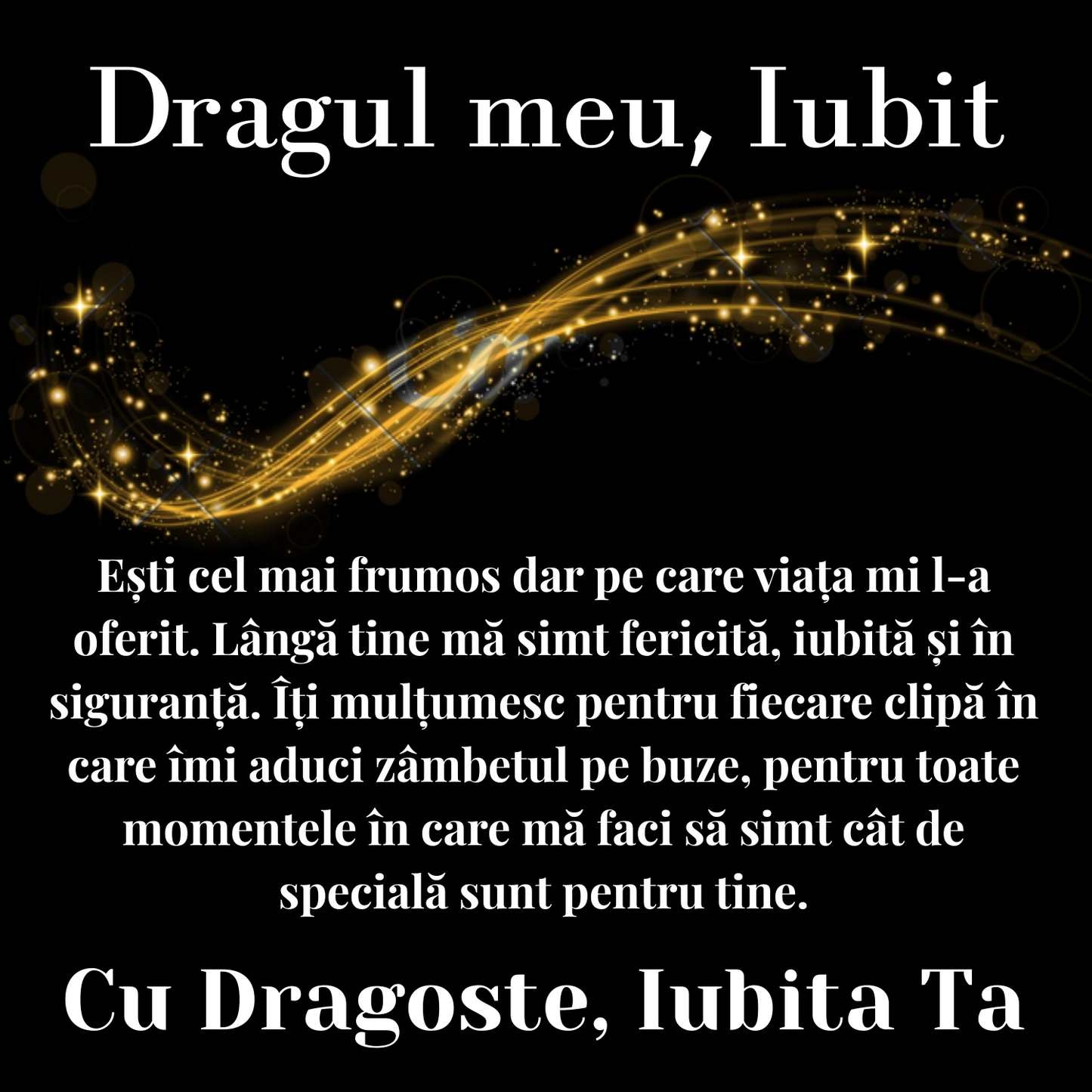 Cadou Iubit - Lantisor cu Cruce si mesaj de Dragoste