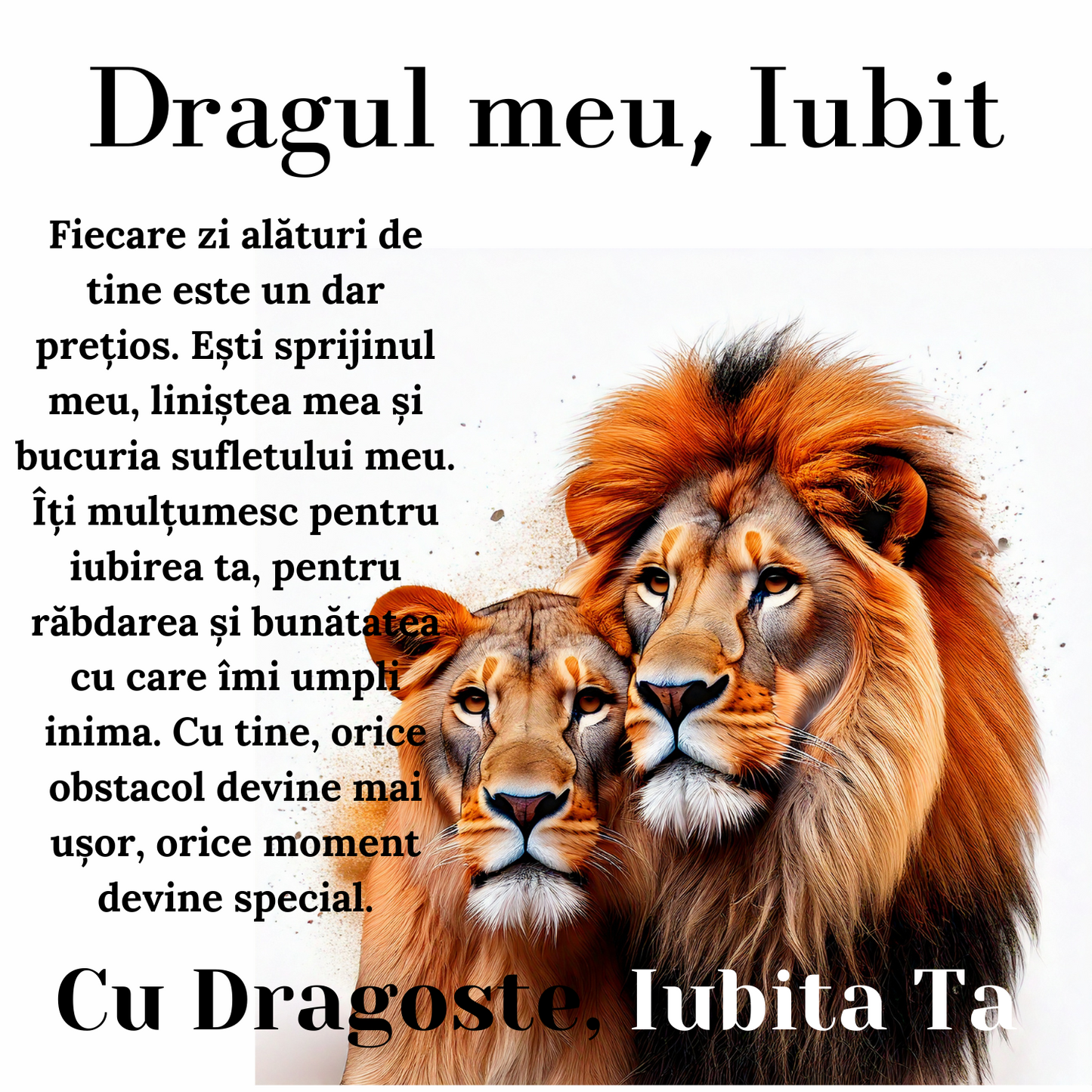 Cadou Iubit - Lantisor cu Cruce si mesaj de Dragoste
