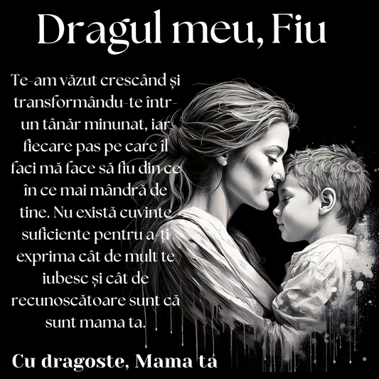 Cadou Fiu - Lantisor cu Cruce si mesaj de Dragoste