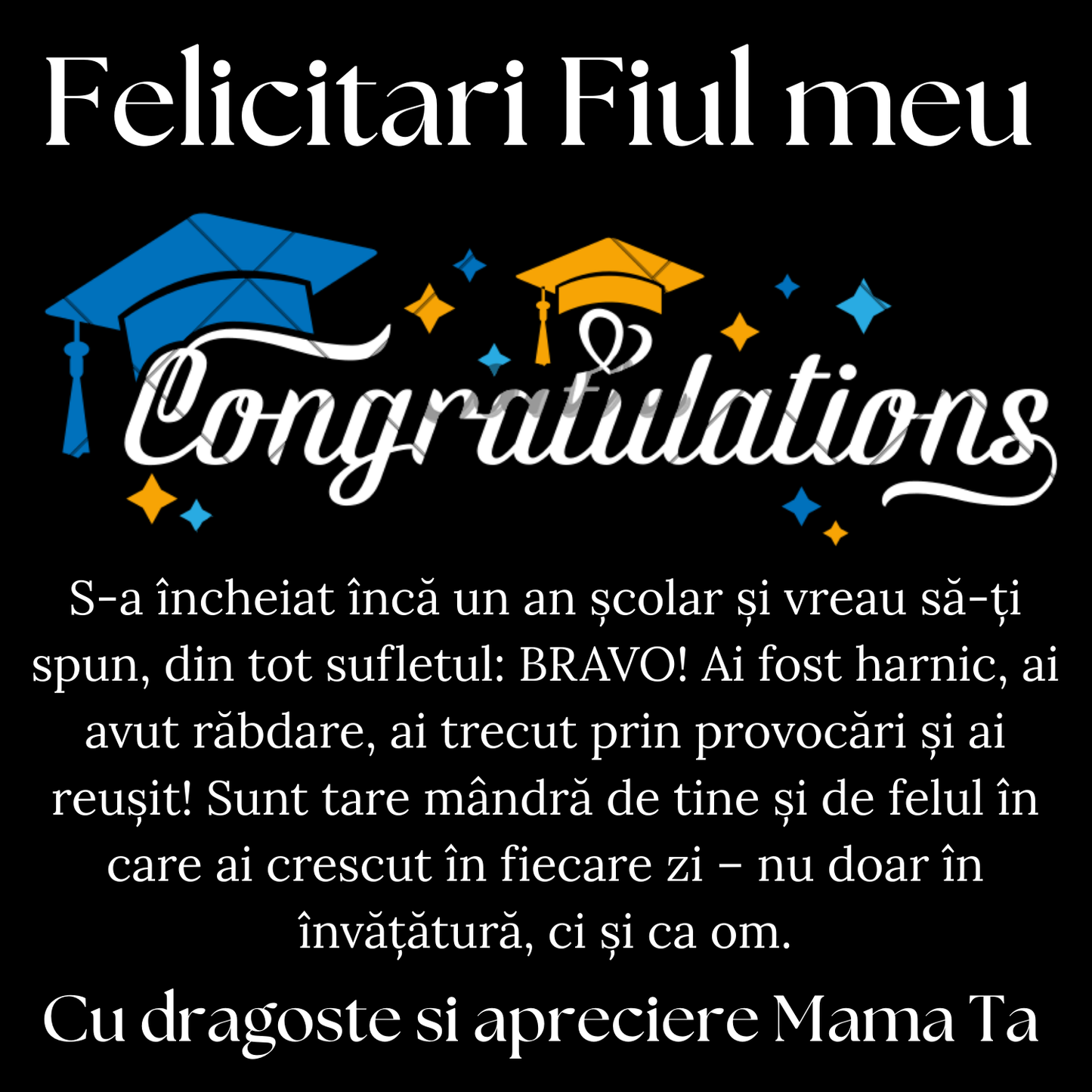 Cadou Absolvire Fiu - bratara din piele cu mesaj de Dragoste