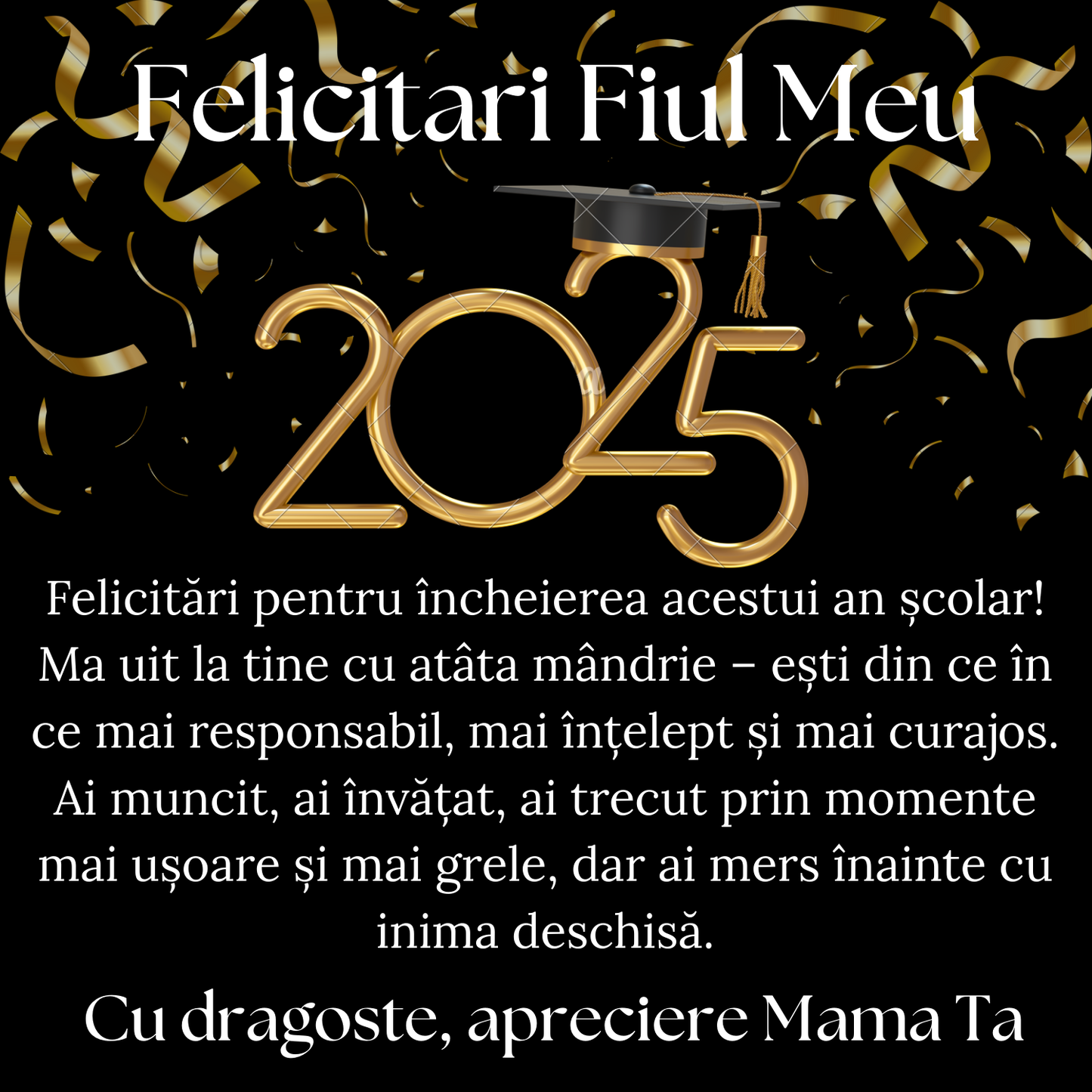 Cadou absolvire Fiu - Lantisor cu Cruce si mesaj de Dragoste