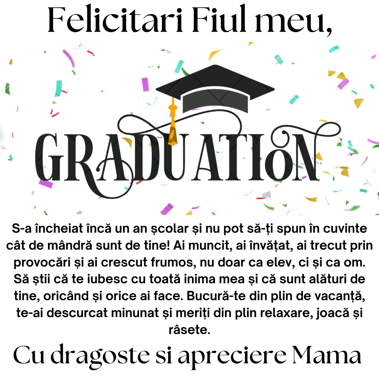 Cadou Absolvire Fiu - bratara din piele cu mesaj de Dragoste