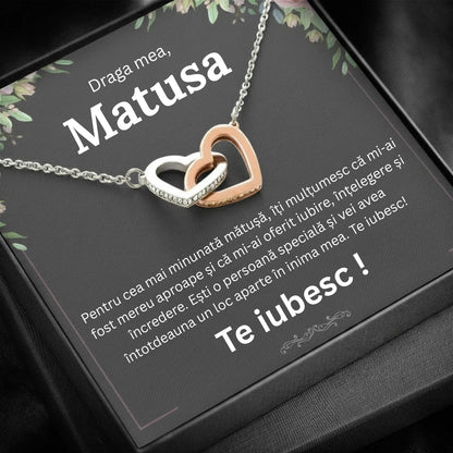 Cadou Matusa – Colier cu Zirconiu și Mesaj de Dragoste