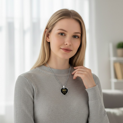 Set Cadou - Colier Personalizat cu mesaj si cutie in forma de carte de la Copil pentru Mama