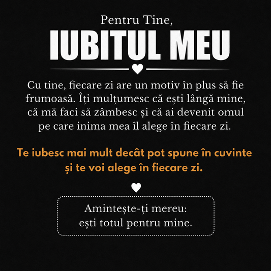 Idei Cadou Iubit - bratara din piele cu mesaj de Dragoste