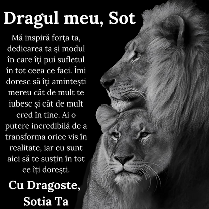 Cadou Sot - Lantisor cu Cruce si mesaj de Dragoste