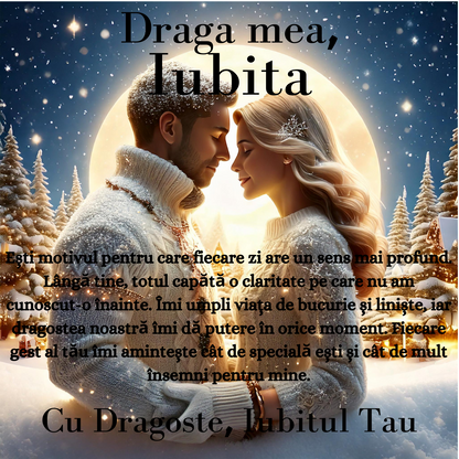 Cadou Iubita – Colier Argint 925 cu Zirconiu și Mesaj de Dragoste