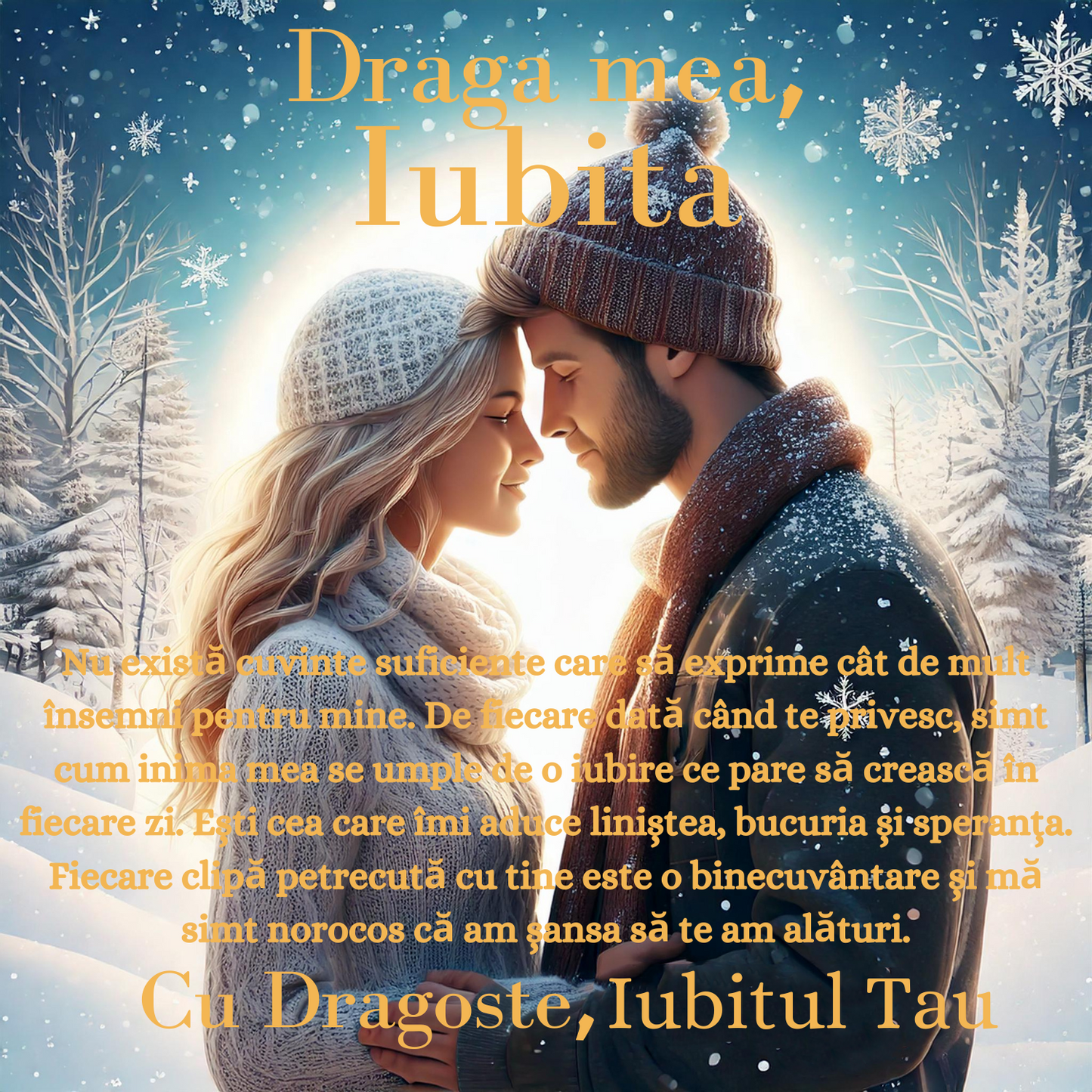 Cadou Iubita – Colier Argint 925 cu Zirconiu și Mesaj de Dragoste